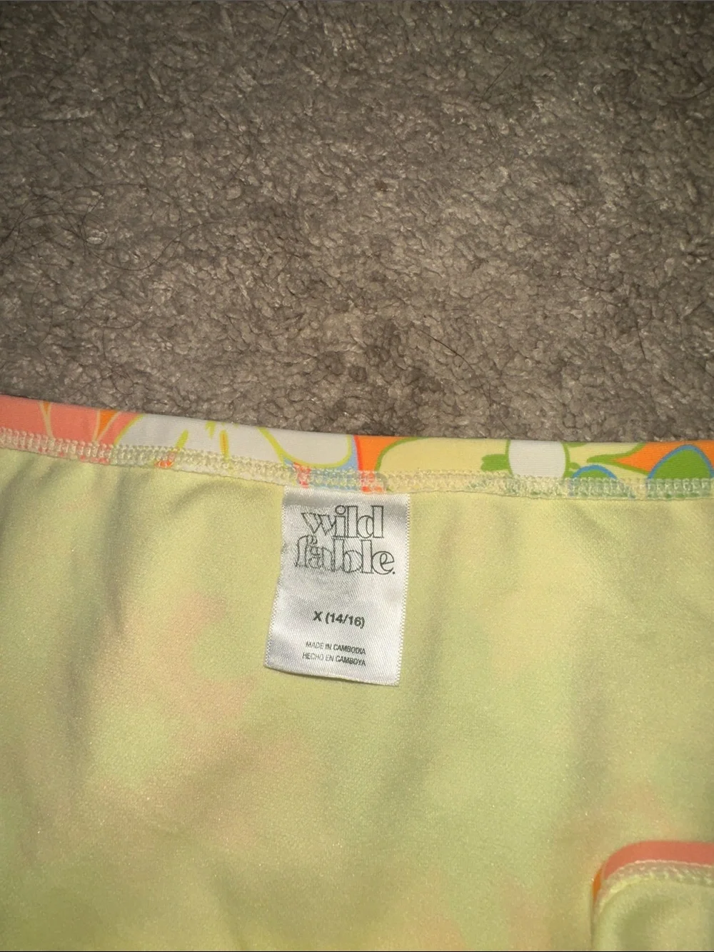 wild fable Floral Bikini Bottom - Yellow Multi